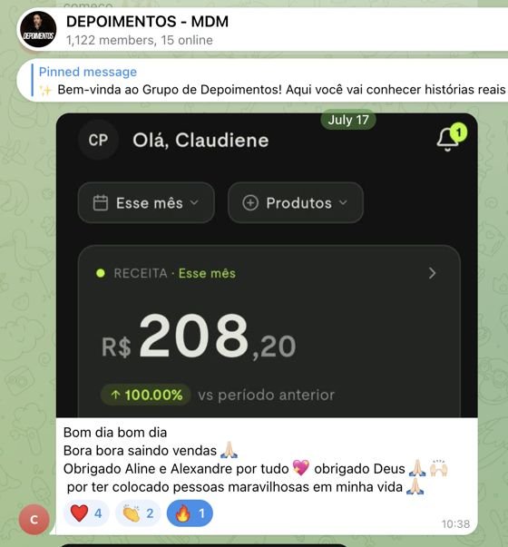 Depoimento de aluna