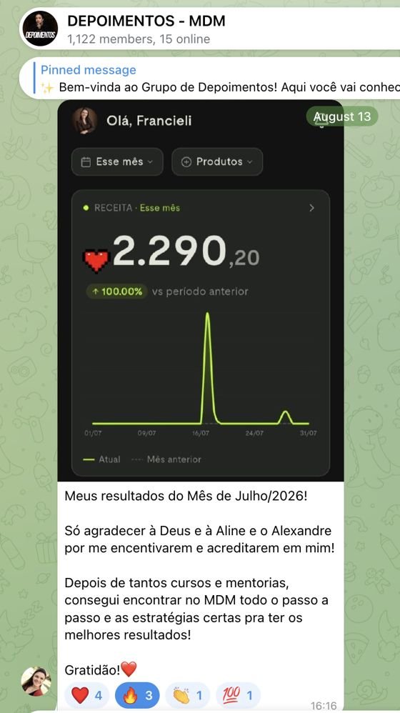Depoimento de aluna